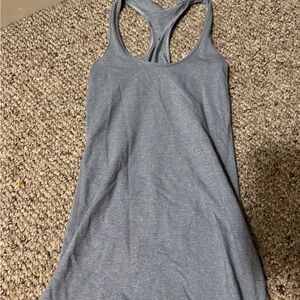Gray Racerback Tank Top